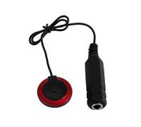 DECHOUS Acoustic Guitar Pickup Transducer Red Plastic Soundhole Pickup for Guitar with Eq Control Suitable for Acoustic Instrument Accessories