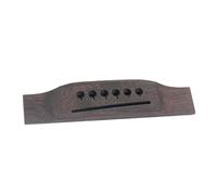 DECHOUS Acoustic Guitar with Rosewood Slotted Saddle 6-string Bridge Replacement Pre-drilled Design for Performance and DIY, Model Go208 with Vintage Look for Folk and Classical Guitar