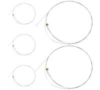 DECHOUS Acoustic Playing for 5pcs Electric Guitar Steel B-2nd Strings and Acoustic Guitars Silver Colour Smooth for Beginners and Professional Players