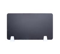 DECHOUS Acrylic Desk Privacy Divider Black Desktop Partition Board with Desk Attachment for School and Office Use Practical Office Desktop Separator Panel