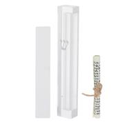 DECHOUS Acrylic Mezuzah Case Holder for Door with Quick Installation, Decorative Judaica Art Featuring Traditional and Modern Design, for Housewarmings and Holiday Blessings