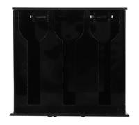 DECHOUS Acrylic Spoon Holder Rack round Hole Design for Kitchen Utensil Storage, Featuring Resting Space for Large and Small Spoons and Sideways Storage, for Restaurant and Home Use
