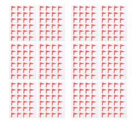 DECHOUS Adhesive Classification Stickers 12 Sheets Flag Shape Labels for DIY Marking on Bottles and Food Containers