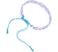 DECHOUS Adjustable Braided Rope Pride Bracelet Women Colourful Woven Wristband Comfortable to Wear Rainbow Striped Lgbt Gay Pride Accessories for Daily Wearing and Gift