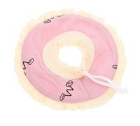 DECHOUS Adjustable Soft Pet Collar for Guinea Pig and Hamster, Lightweight Cloth Material Cone Collar Size S, Anti-bite and Anti-licking Protective Neck Circle for Small Animals