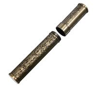 DECHOUS Airtight Metal Single Cigar Holder Tube Humidifier Case with Cap for Christmas and Business Trips Travel