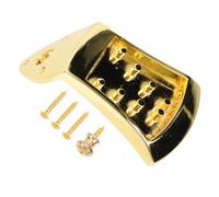 DECHOUS Alloy Triangle Mandolin Tailpiece Bridge 8-string Replacement Part for Folk Mandolin Accessories Musical Instrument Supplies