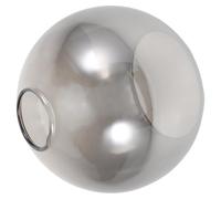 DECHOUS Amber Glass Globe Lamp Shade Replacement for Living Room Wall Sconces and Chandeliers, Large Diameter Semi-Sphere Cover with Dual Smoke Holes,