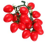 DECHOUS Artificial Cherry Tomato Fake Fruit Simulation Cherry Tomatoes Realistic Fake Food Plastic Ornament Replacement for Real Fruit Home Holidays Decoration