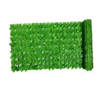 DECHOUS Artificial Green Plant Fence Plastic Trellis with Fade-Resistant Leaves Outdoor Balcony Garden Privacy Screen Faux Leaf Wall