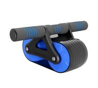 DECHOUS Automatic Kick-back Ab Roller Wheel for Abdominal Training Sturdy Core Exercise Fitness Equipment Easy Forward Motion for Men and Women Beginners Blue