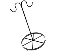 DECHOUS Banana Hanger Iron Fruit Storage Stand with Hook, Black Simple Design Keeps Bananas Fresh Longer, Easy to Clean Kitchen Countertop and Home Decor Accessory