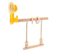 DECHOUS Bird Perch a Window Climbing and Training Stand Wooden with Suction Cup Featuring Secure Gripping and Deformation Resistance for Parrots and Birds