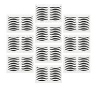 DECHOUS Black Eyeliner Stickers Plastic Eye Make-up Stickers 80 Pairs for Instant Application with Rich Colour Suitable for Stage Performance and Evening Party