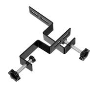 DECHOUS Black Iron Desk Mounting Clamp with Quick Installation and Universal Fit Design for Pegboard Panel Display Stand, for Garage Workshops and Desktop Organisation