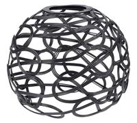 DECHOUS Black Metal Wire Lamp Shade for Table Lamps with Hollow Out Design and Smooth Surface, for Kitchens and Lampshade Replacement, Sturdy Iron Cage Light Cover