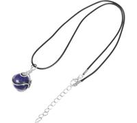 DECHOUS Blue Natural Crystal Stone Pendant Necklace with Pu Material, Wear-resistant Stone Pendant for Party Decorating Use and Daily Decorating Use, Helping Concentrate and Bring Strength