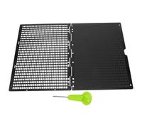 DECHOUS Braille Writing Board Sturdy Braille Writing Tool for Blind People with Stylus, Sturdy Material, 27 Lines and 30 Cells Per Line for Learning and Daily Use
