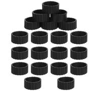 DECHOUS Candle to Silicone Ring for Non-Slip 20pcs Stabilizer 3/4 Inch Diameter Taper Black Rubber Base Holder with Easy Installation Versatile Prevent Tipping Candles Application