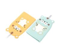 DECHOUS Cartoon Bath Mitts for Kids 2pcs Tiger Pattern Baby Bath Gloves Body Cleaning Exfoliating Towels for Boys and Girls Shower Bathing Accessories