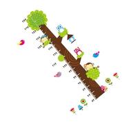 DECHOUS Cartoon Growth Height Sticker Self-Adhesive Wall Ruler Funny Boys and Girls Height Chart for Bedroom Nursery Owl Tree Theme Measurement Sticker