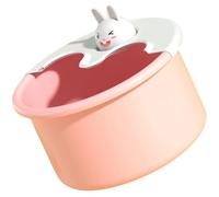 DECHOUS Cartoon Rabbit Foot Soaking Basin Thickened Plastic Foot Soak Tub with Deep Design for Calf Soaking for Home Bath and Massage Therapy