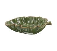 DECHOUS Ceramic Butterfly Puddler for Garden and Yard Lawn Decor, Leaf Shaped Bee Watering Station with Educational Outdoor Feature, Nature Inspired Design Measuring 18x13x4cm