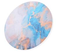 DECHOUS Ceramic Drinks Coaster with Absorbent Surface and Non-slip Cork Base, Multipurpose Green Coaster for Tea Cups and Mugs, for Kitchen and Cafe Use