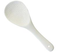 DECHOUS Ceramic Non-Stick Rice Paddle Serving Spoon White Kitchen Tool Multi-Purpose Reusable Rice Spoon for Household Cooking and Dining