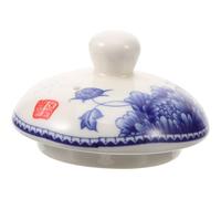 DECHOUS Ceramic Teapot Part Replacement Lid with Double Layer Design Suitable for Small Teacups and Tea Mugs in Kitchen