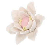 DECHOUS Ceramic Wall Art Flower Decoration for Indoor Living Room, Featuring Easy-to-use Year-round White Ceramic Flower Sculpture a Simple and Stylish Design, for Wall Decor