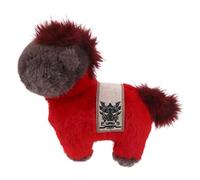 DECHOUS Chinese Zodiac Horse Plush Doll 35cm Lightweight Mink Material Lifelike Design for Spring Festival Souvenir and Bed Rest Plush Decorative Party Favor