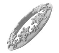 DECHOUS Christmas Snowflake Zinc Alloy Candle Cup Lid 8.2Cm Silver Hollow Jar Cover Heat-Resistant Scented Aroma Candle Accessory for 7.3-8.1Cm Diameter Cups Festive Xmas