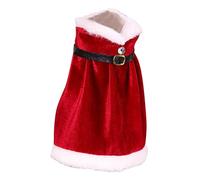 DECHOUS Christmas Wine Bottle Dress Cover Plush Red Wine Bottle Sleeve with Skirt Design for Holiday Celebrations and Festive Table Decor