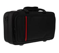 DECHOUS Clarinet Sturdy Black Case with Oxford for Portable Fabric in Design Protective Frame and Smooth Zipper Featuring Double Strap and Shoulder Storage Music Instrument