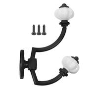 DECHOUS Coat Hooks Easy Installation Vintage Zinc Alloy with Dual Design, Heavy Duty Rustic Wall Hanger Stylish Antique Look for Bags and Towels for Home Storage and Farmhouse