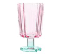 DECHOUS Cocktails Goblet Party Wine Glasses Beautiful Shaped Design Vintage Glass Table Decoration Can Be Placed Stably Pink Color Wedding Scene