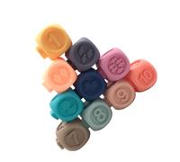 DECHOUS Colorful Soft Number for Educational Stackable Building Blocks with Smooth Rounded Edges Safe Non-toxic Early Learning for Preschoolers Random Color