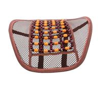 DECHOUS Comfortable Car Lumbar Support Pillow with Wood Beads Breathable Seat Cushion for Back Support for Cars and