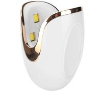 DECHOUS Compact White UV Nail Lamp 6w Mini Portable Manicure Drying Lamp with Delicately Controlled Light Plastic Body for Nail Art Anytime, Anywhere Beginners
