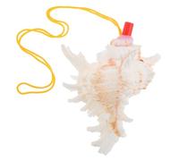 DECHOUS Conch Shell Training Whistle with Lanyard Decorative Conch Shaped Whistle for Party Supplies with Pleasant Sound and Finger Grip