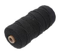 DECHOUS Cotton Rope Natural Cotton Rope for Handmade Crafts Multi-purpose Easy to Use Beautiful Black Handcraft Makings Stringing