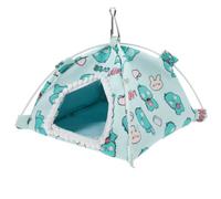 DECHOUS Cozy Plush Small Pet Tent Warm Hamster Nest Soft Guinea Pig Bed Canvas Hideout for Rabbits and Tiny Animals Safe Comfortable Snuggle House