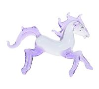 DECHOUS Crystal Purple Amethyst Horse Figurine Realistic Horse Sculpture Table Centerpiece for Home Office Desktop Decoration Ornament for Living Room