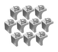 DECHOUS Curtain Track End Caps Stainless Steel Replacement Indoor Curtain Track Plugs Window Rail Stops 10pcs Set