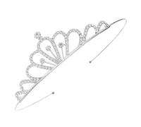 DECHOUS Delicate Rhinestone Crown Headband for Bride with Silver Alloy Material, Adds Elegance and Charm, for Prom and Thanksgiving Celebrations