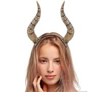 DECHOUS Demon Horn Headband for Women: Halloween Costume Horn Headwear Headpiece Demon Hairband Dress Up Hair Accessories for Cosplay Party Festival