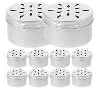 DECHOUS Dog Scent Training Containers 10pcs Aluminum 120ml with Vent Holes and Explosive Detection Training for Malinois and German Shepherds