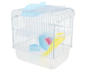 DECHOUS Double-layer Hamster Castle Cage with Unique Castle Style Design and Plastic Wire Material, Comfortable and Safe to Rest, Small Pet House for Hamsters and Guinea Pigs