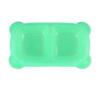 DECHOUS Double Pet Feeder Bowl for Dogs and Cats with Good Biting Resistance, Light Green Pp Material Food and Water Container, for Feeding and Hydrating Pets at Home